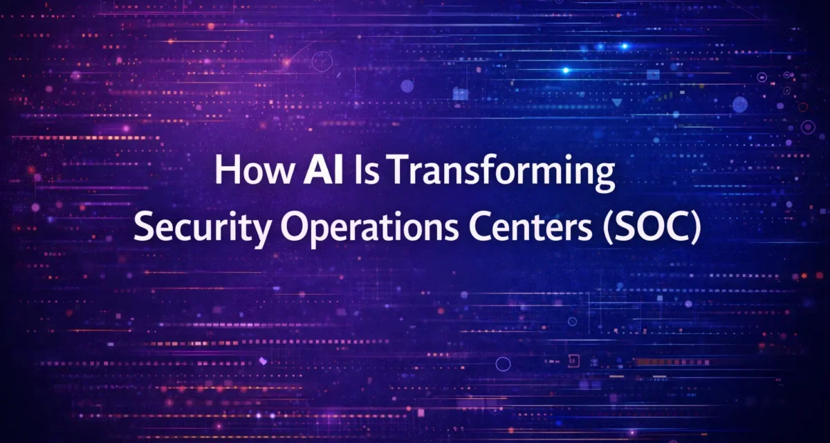 How AI Is Transforming Security Operations Centers (SOC)