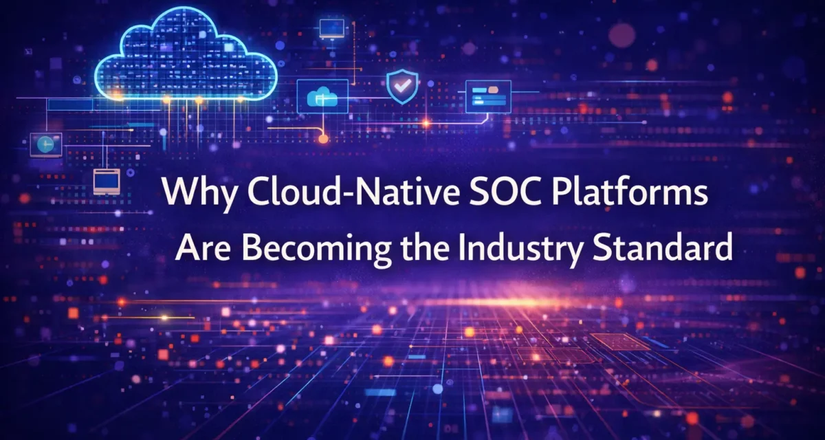 Why Cloud-Native SOC Platforms Are Becoming the Industry Standard